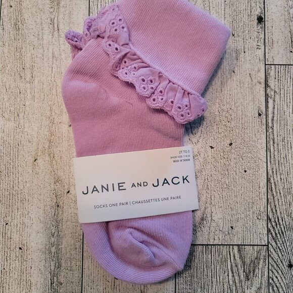 Janie and Jack Other - Janie and Jack Purple Ruffle Socks
